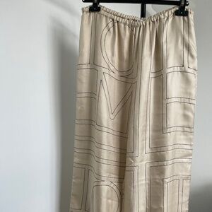 Toteme Silk Monogram Trouser Brand New Size 42